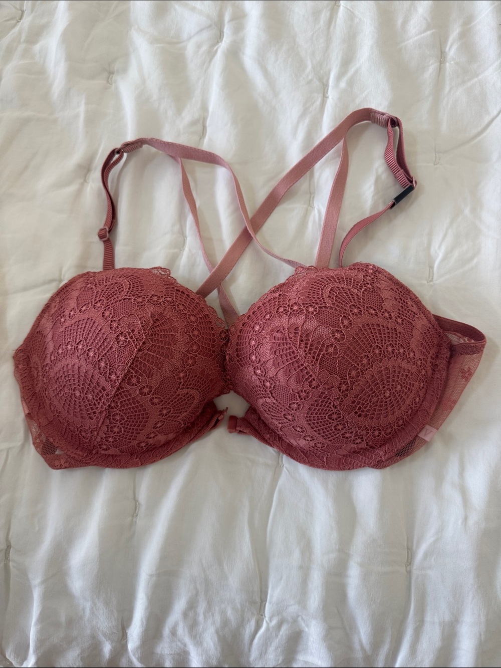 Victoria's Secret Lace Push-Up Bra - Rosewood